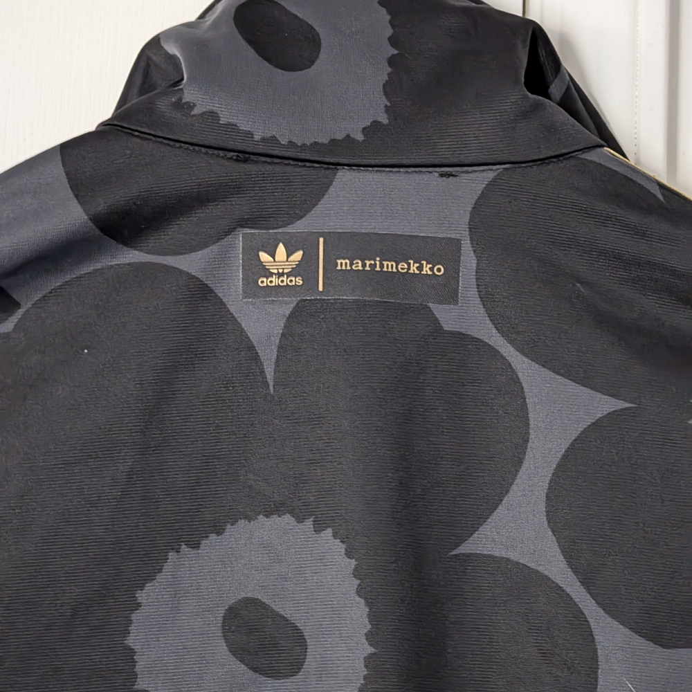 Adidas X Marimekko Black and Gold Floral Track Jacket - Picture 6 of 9